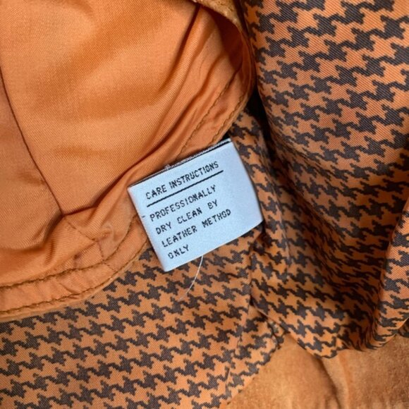 Vintage Rinzi International Collection 100% Leather Brown Suede Jacket & Top Set - Picture 12 of 15